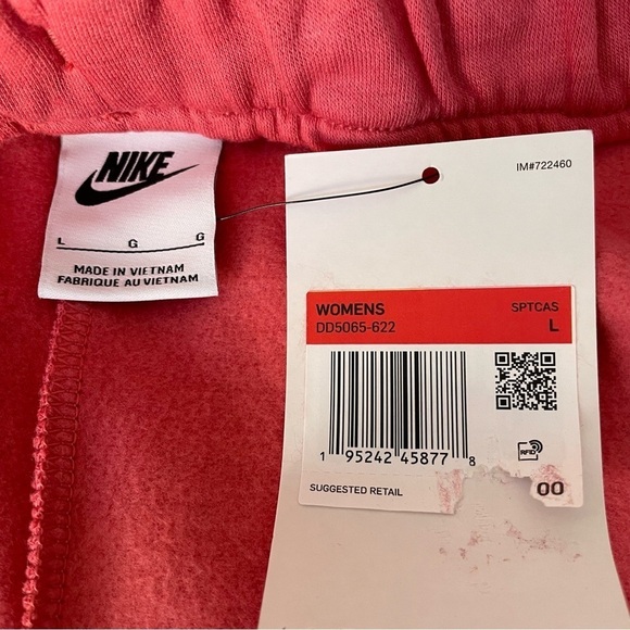 Nike Sportswear Icon Clash Large Mid Rise Pink Easy Fleece Jogger DD5065-622 - Picture 11 of 12